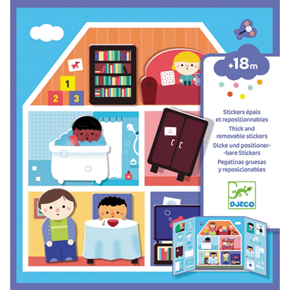 Djeco autocollants images maison