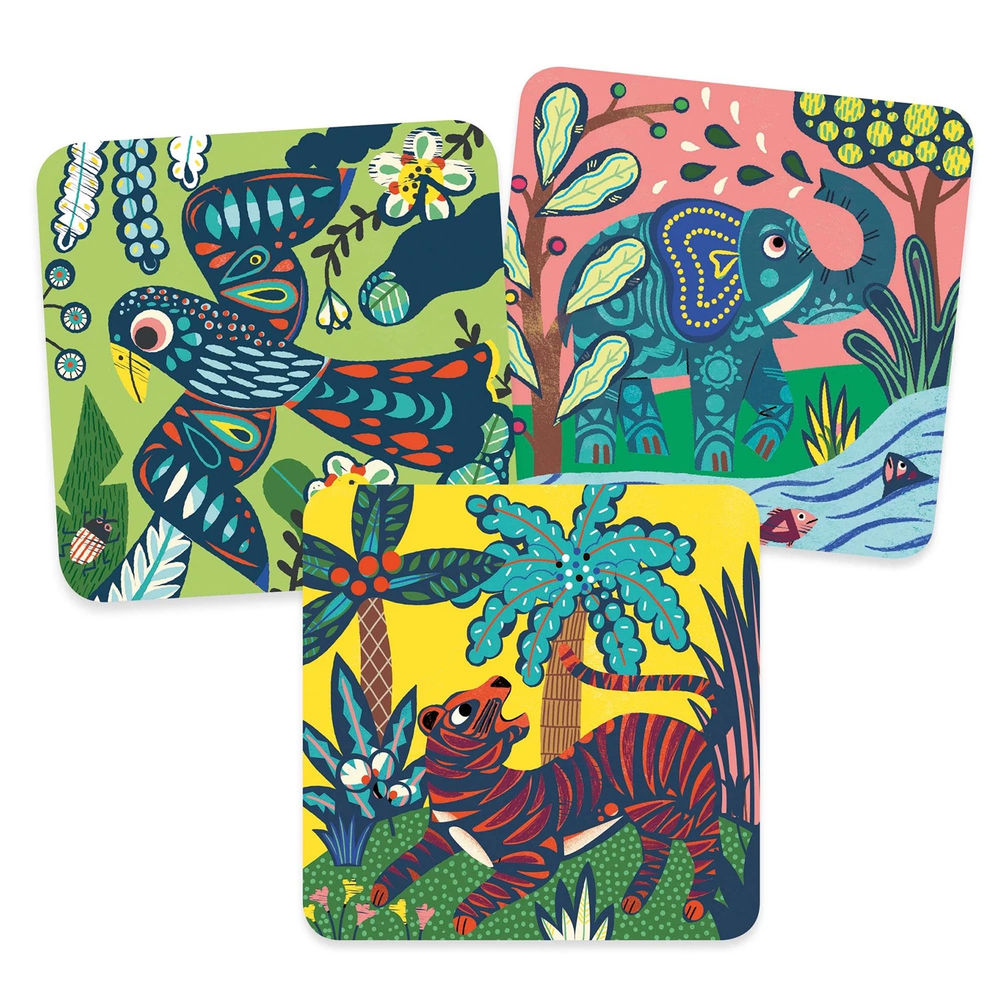 Djeco grattez des photos de grands animaux