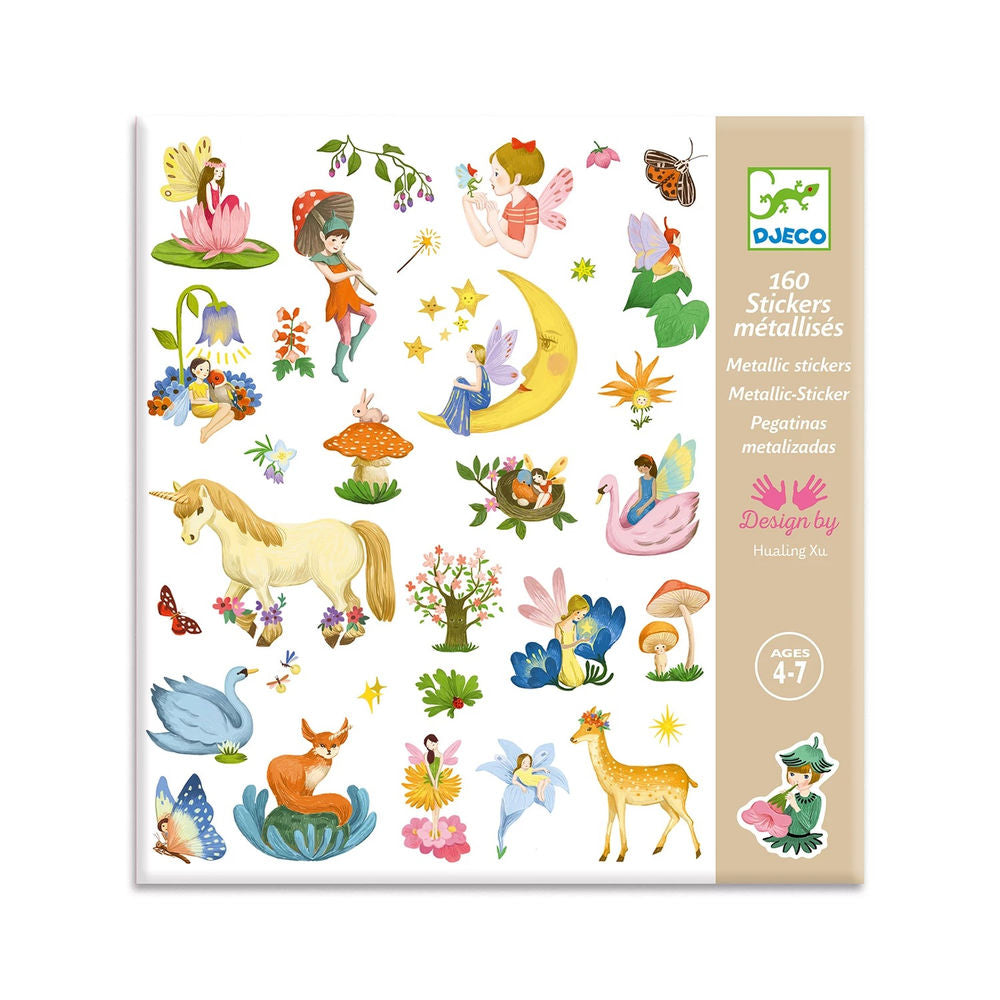 Djeco sticker fantaisie métallisé