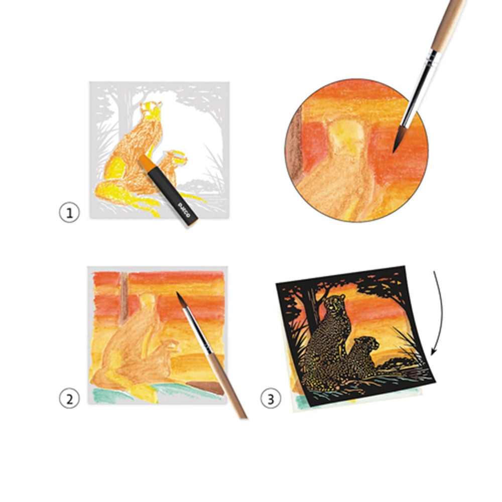 Djeco watercolor in backlight