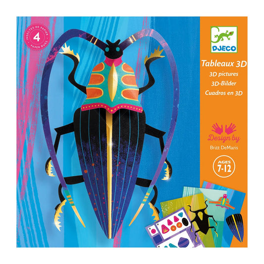 Djeco 3D pictures paper beetles