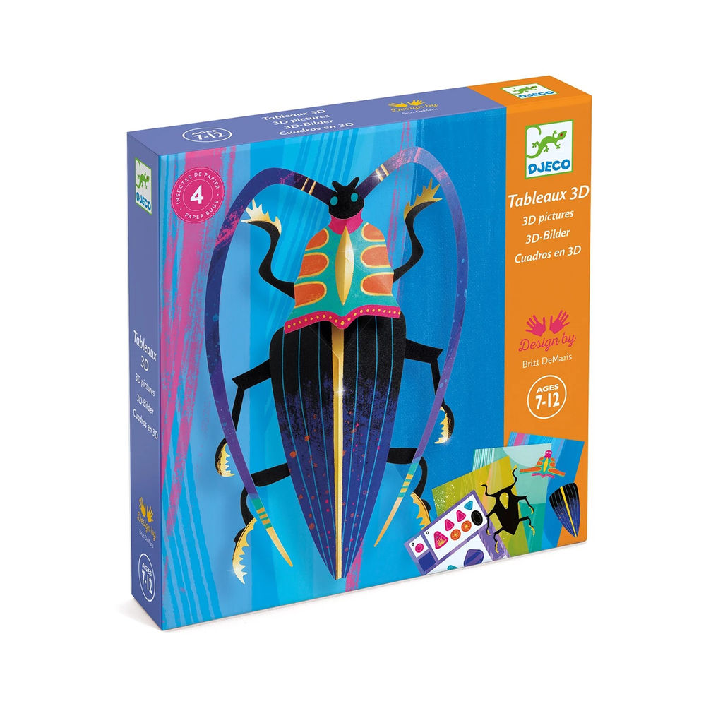 Djeco 3D pictures paper beetles