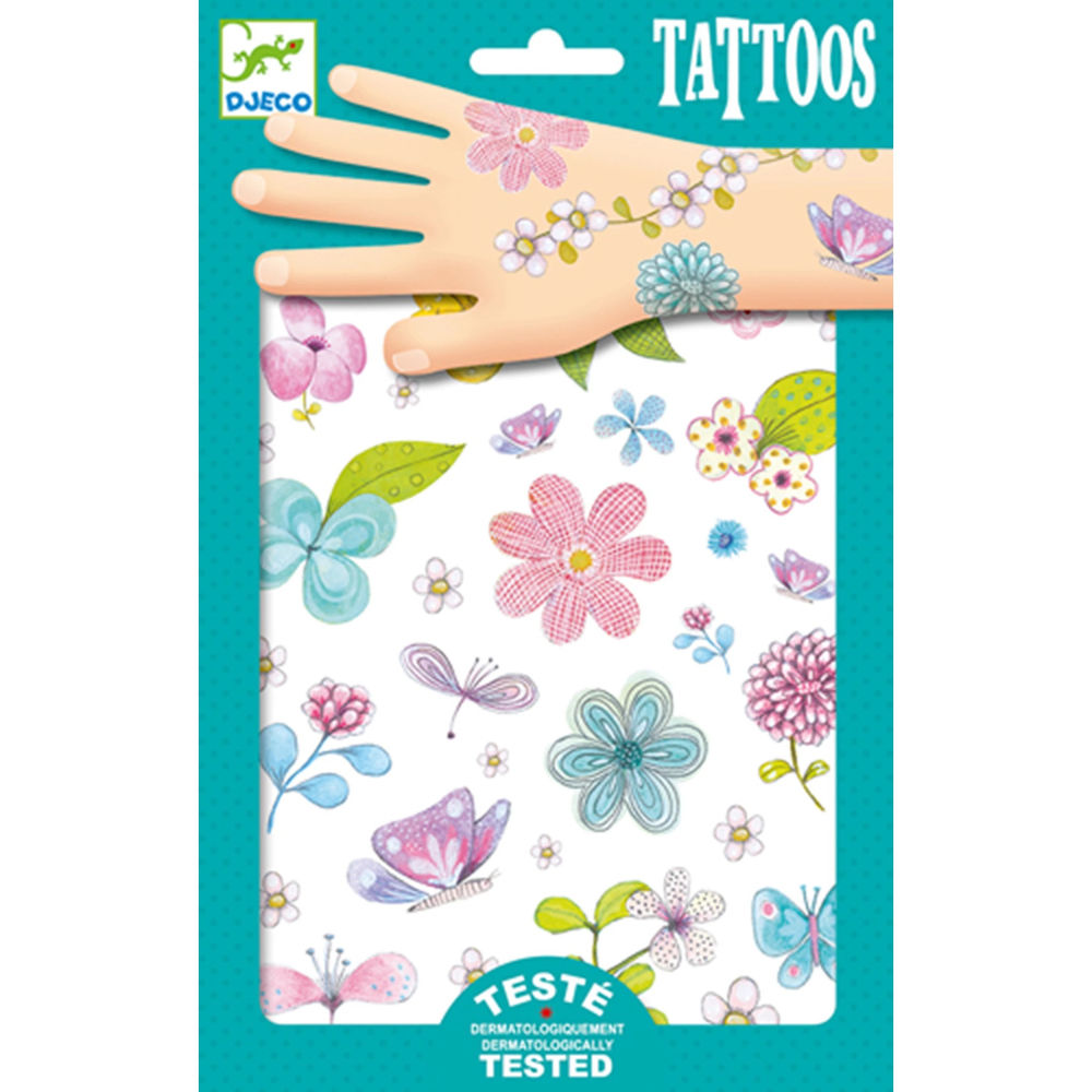 Djeco tatouages ​​fleurs