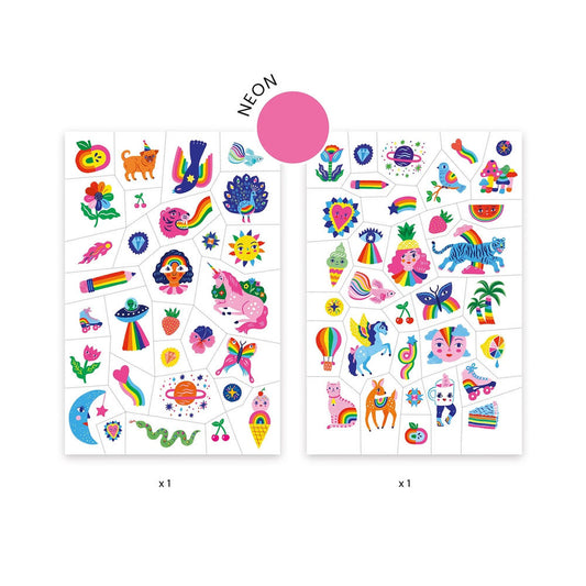 Djeco tatouages ​​arc-en-ciel