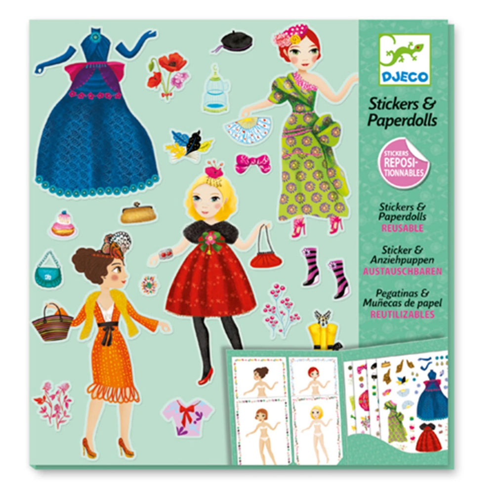 Djeco stickers &amp; poupées top model