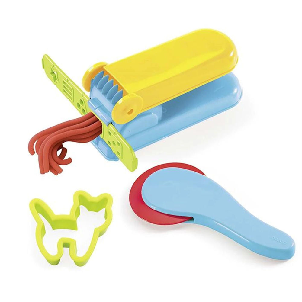 Grand set de pétrissage Djeco avec 4 couleurs et 21 outils