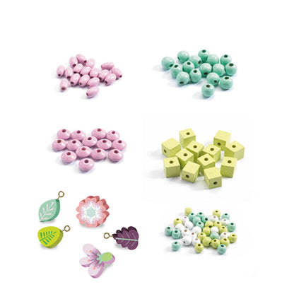 Djeco Holzperlen Blumen