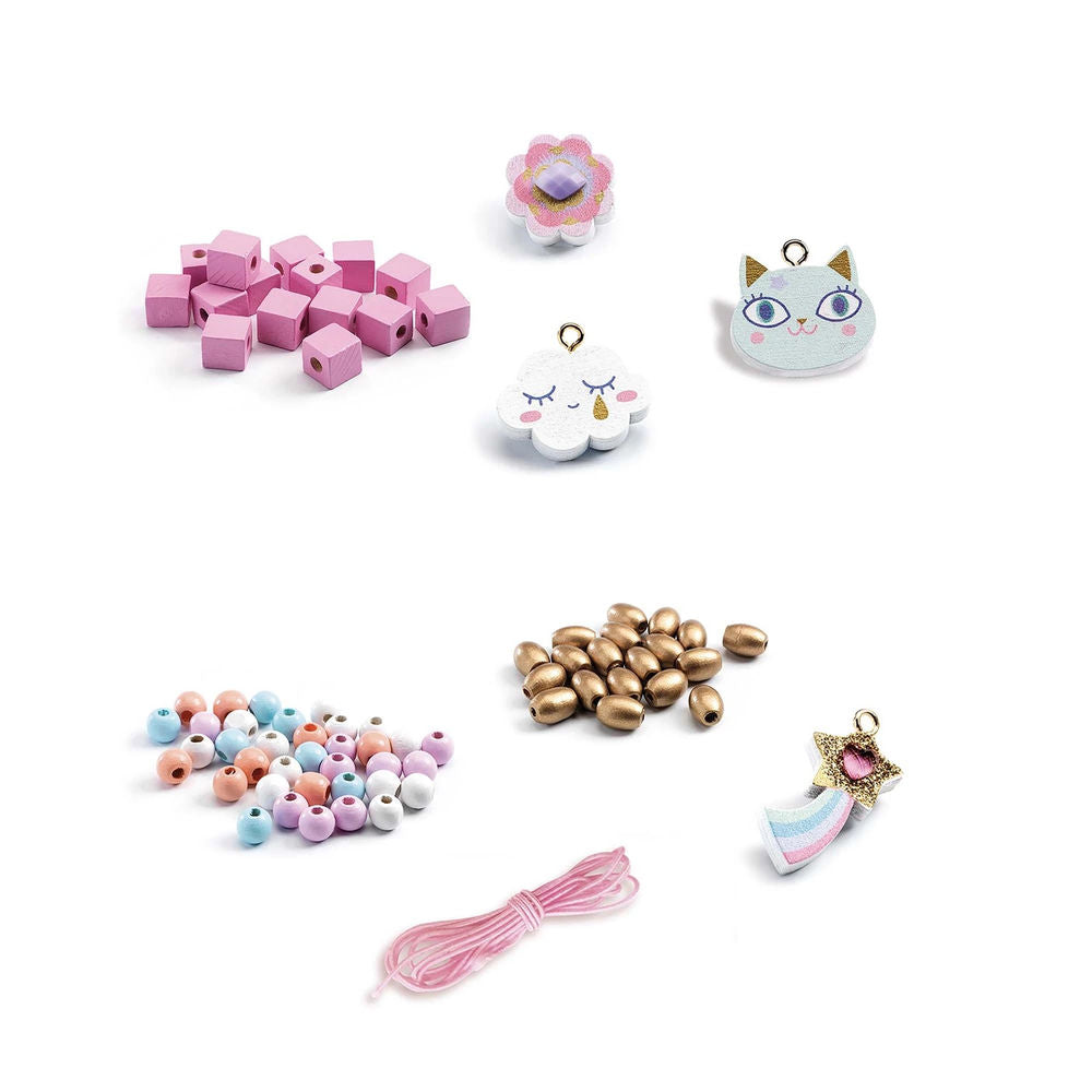 Djeco Holzperlen Regenbogen