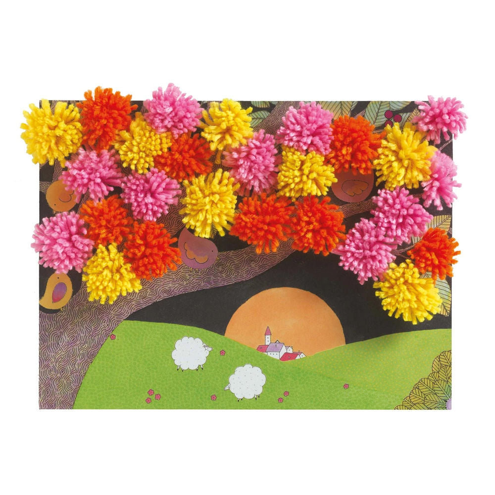 Djeco Collage Pompoms