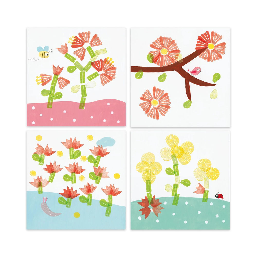 Djeco stamp set flowers