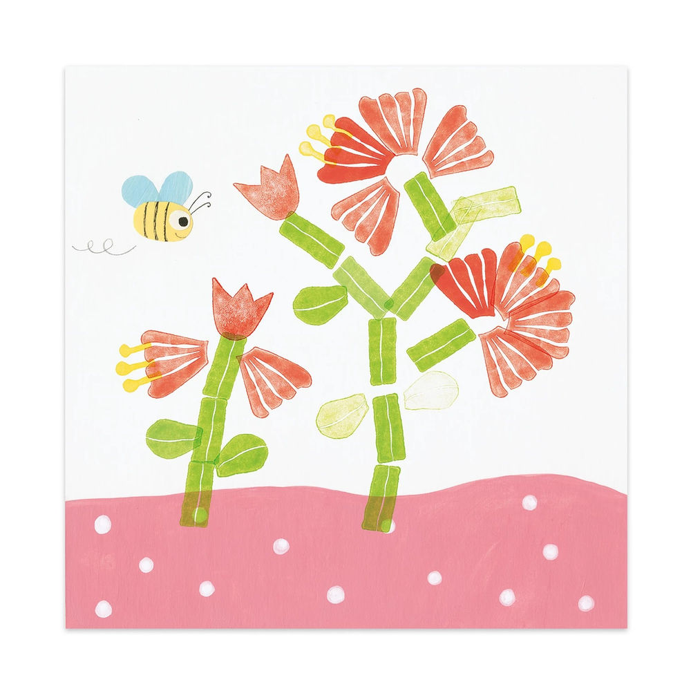 Djeco stamp set flowers
