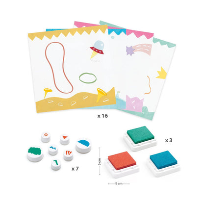 Timbre Djeco installé là-bas