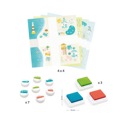 Djeco stamp set traffic