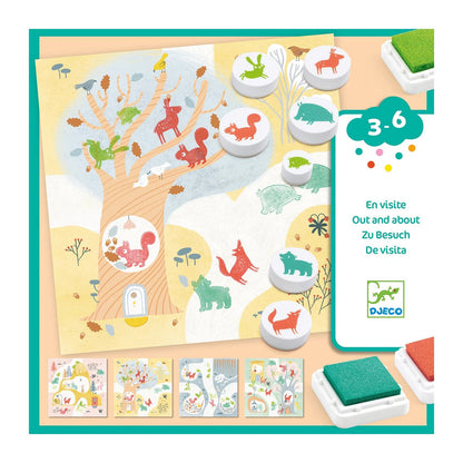 Djeco stamp set Visiting