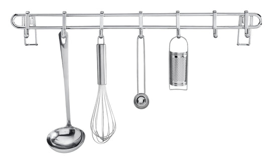 Wenko Hakenleiste Style mit 7 Haken,, silver shiny