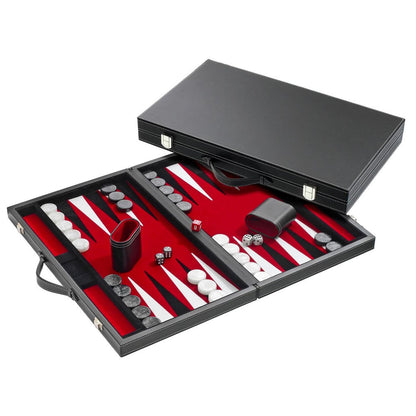 Philos Backgammon, medium, red