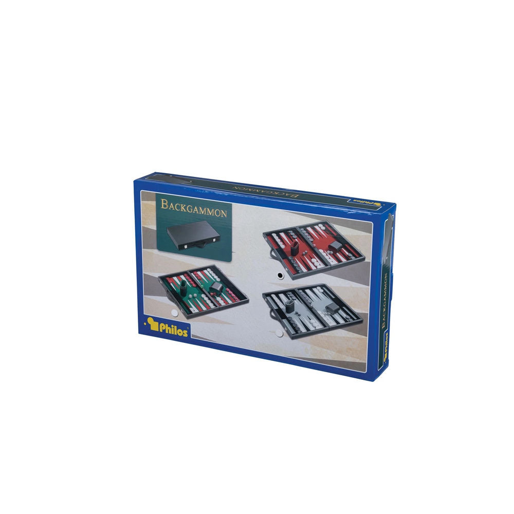 Philos Backgammon, medium, red