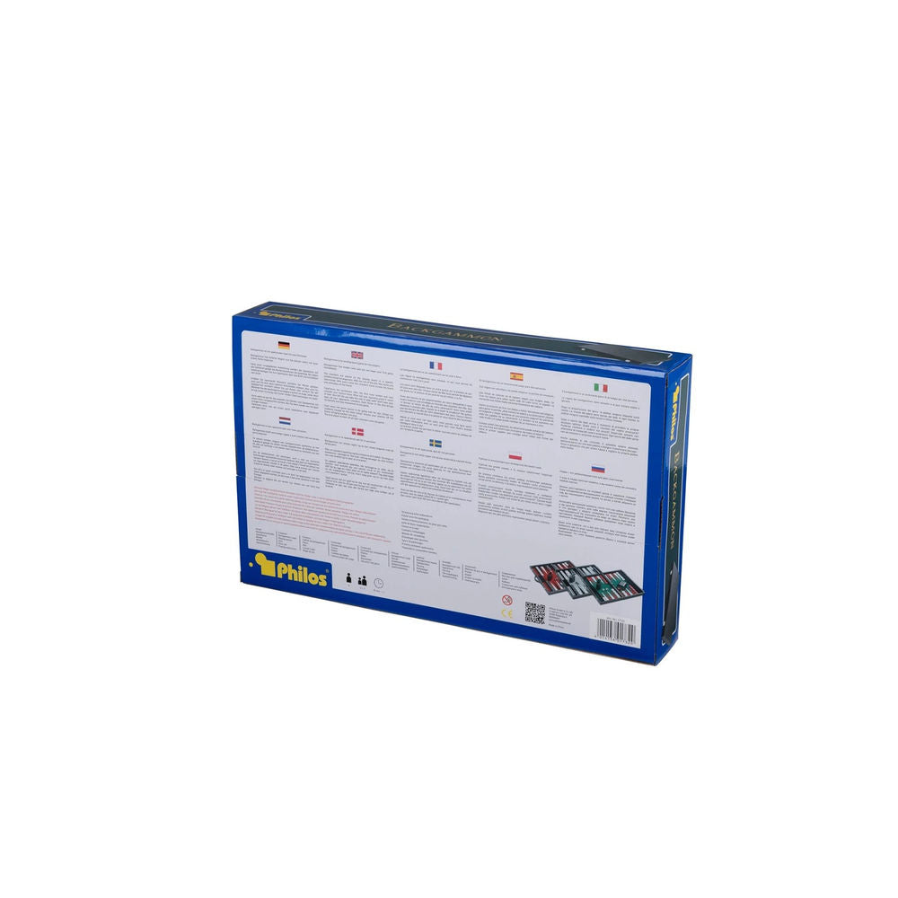 Philos Backgammon, medium, red