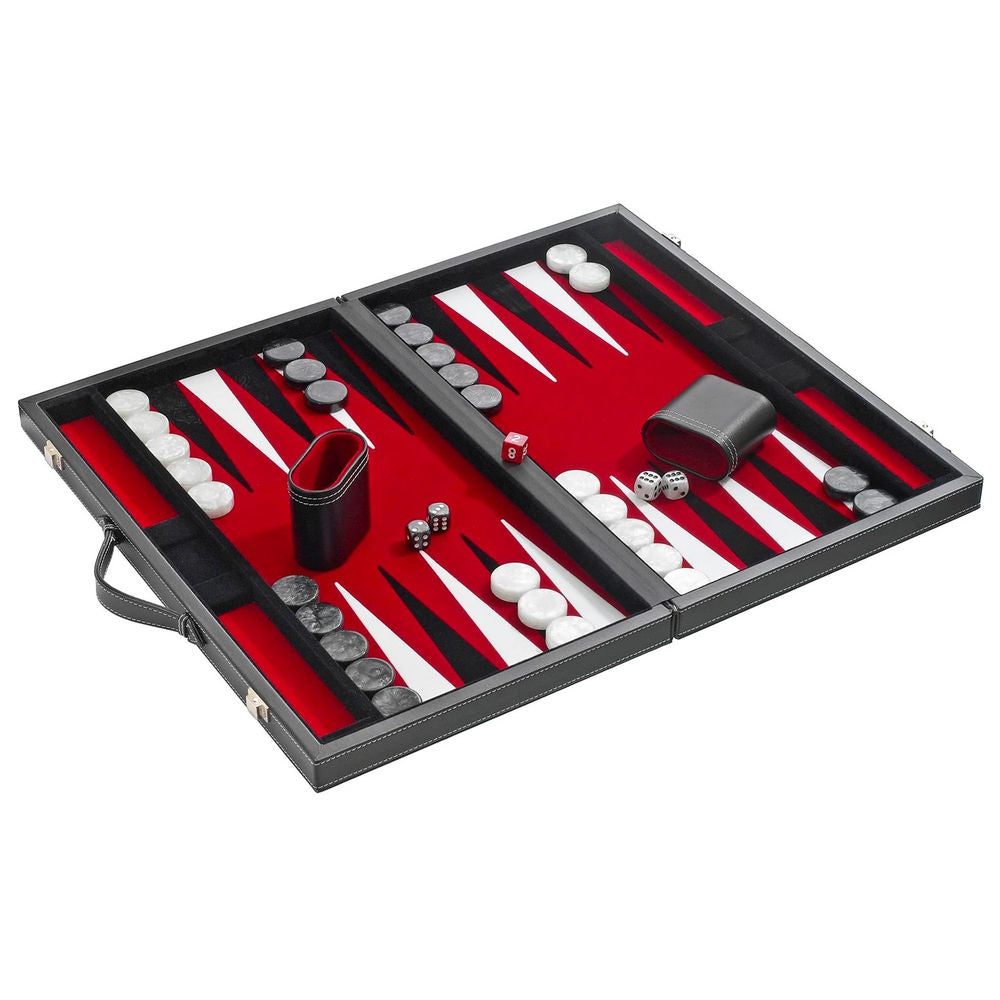 Philos Backgammon, medium, red