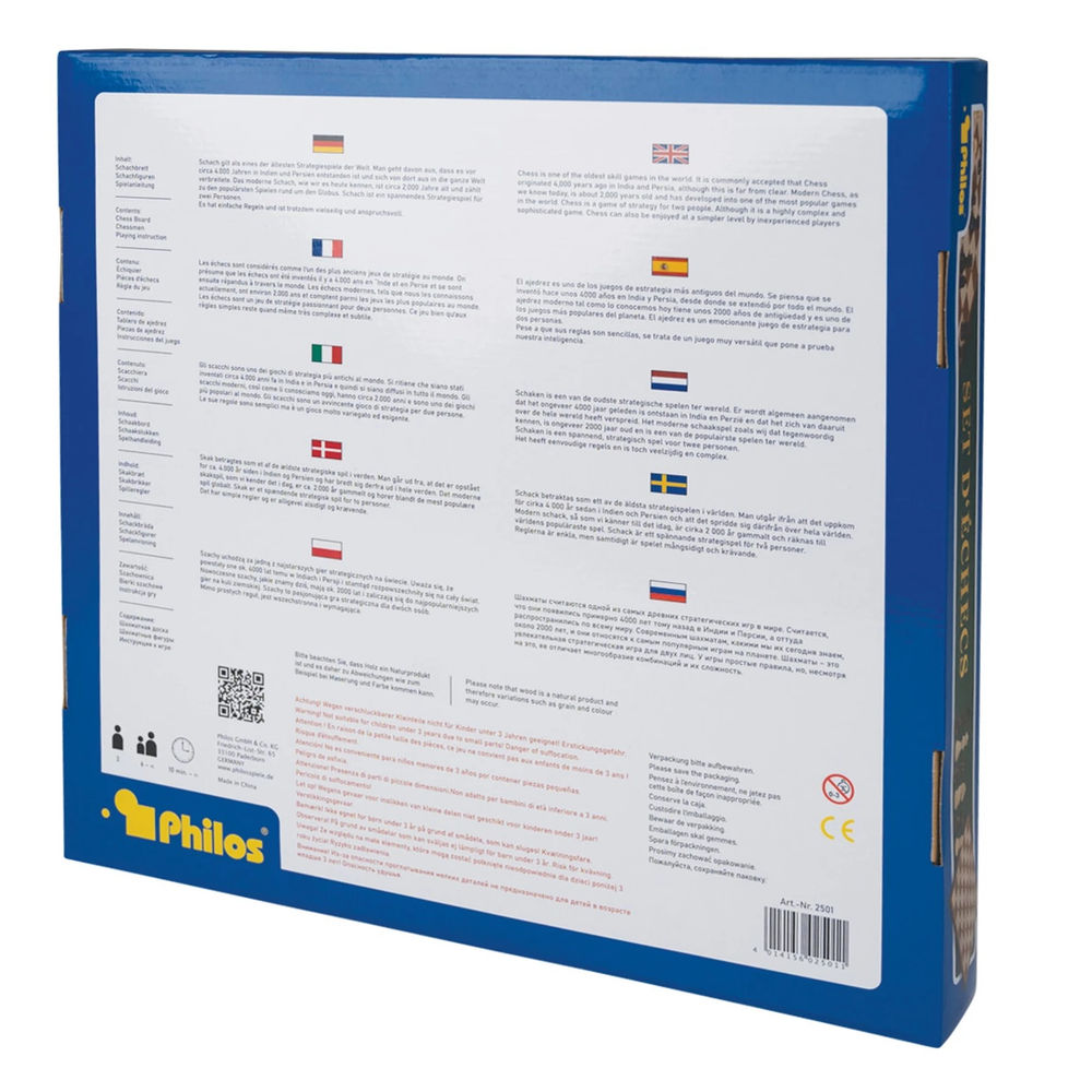 Jeu d'échecs Philos, champ 45 mm