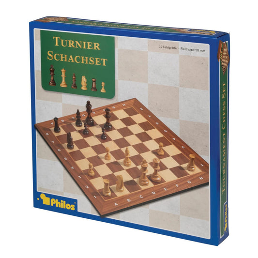 Jeu d'échecs de tournoi professionnel Philos, champ 50 mm