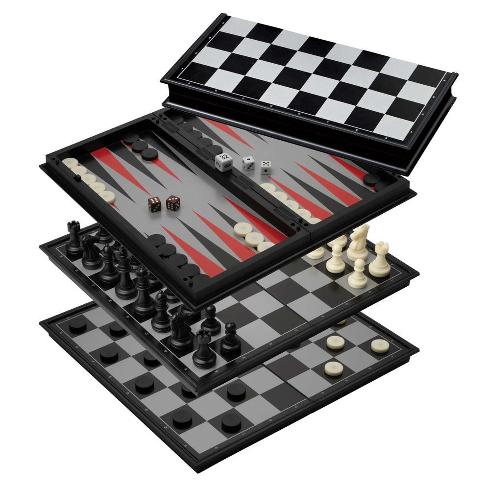 Jeu de dames de backgammon Philos Chess - Champ 37 mm