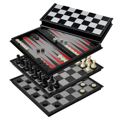 Jeu de dames de backgammon Philos Chess - Champ 37 mm