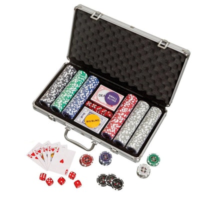 Philos poker chips, aluminum case