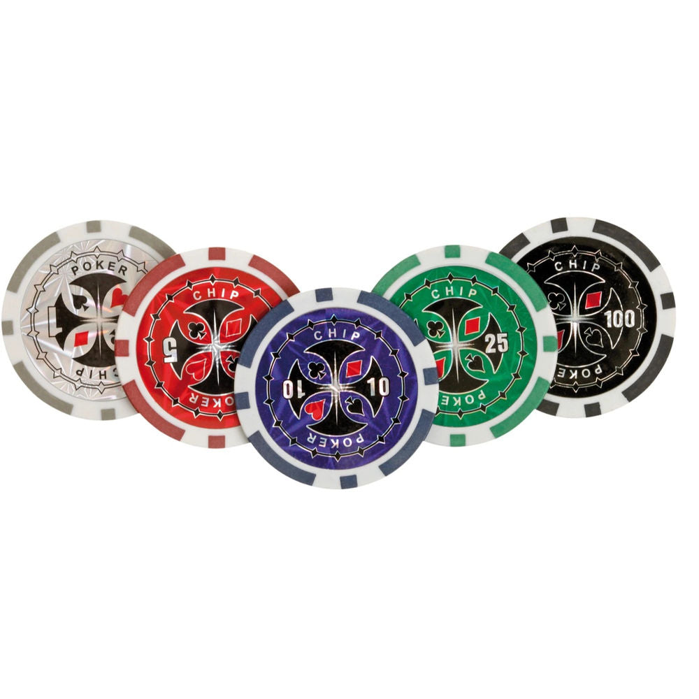 Philos poker chips, aluminum case