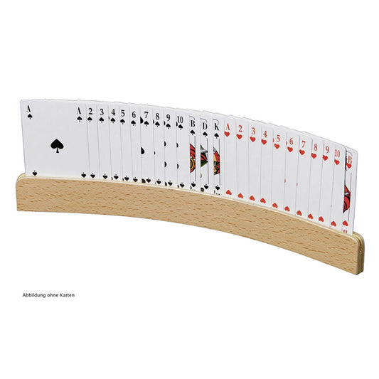 Philos playing card holder, made of wood