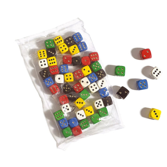 Cubes en bois Philos - 16 mm - sachet de 50