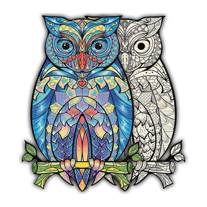 Philos Artefakt Holzpuzzle 2 in 1 Eule, 199 Teile