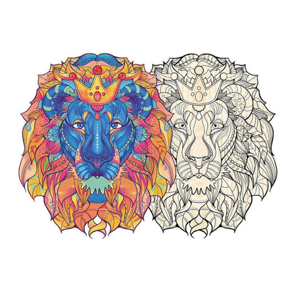 Puzzle en bois artefact Philos 2 en 1 lion, 177 pièces