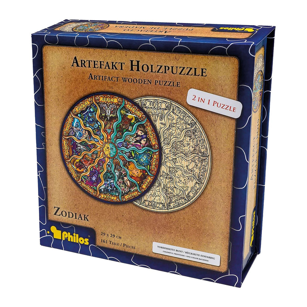 Philos Artifact Wooden Puzzle 2 in 1 Zodiac, 161 pieces