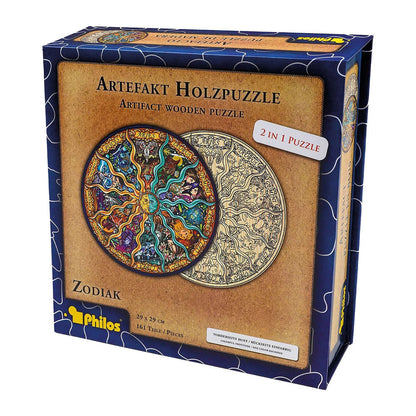 Philos Artifact Wooden Puzzle 2 in 1 Zodiac, 161 pieces