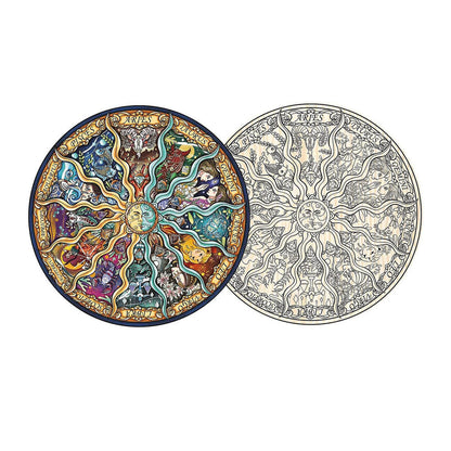 Philos Artifact Wooden Puzzle 2 in 1 Zodiac, 161 pieces