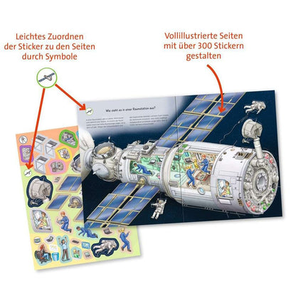 Ravensburger Pourquoi ? Pour quelle raison? Pourquoi? Livre d'autocollants : Espace