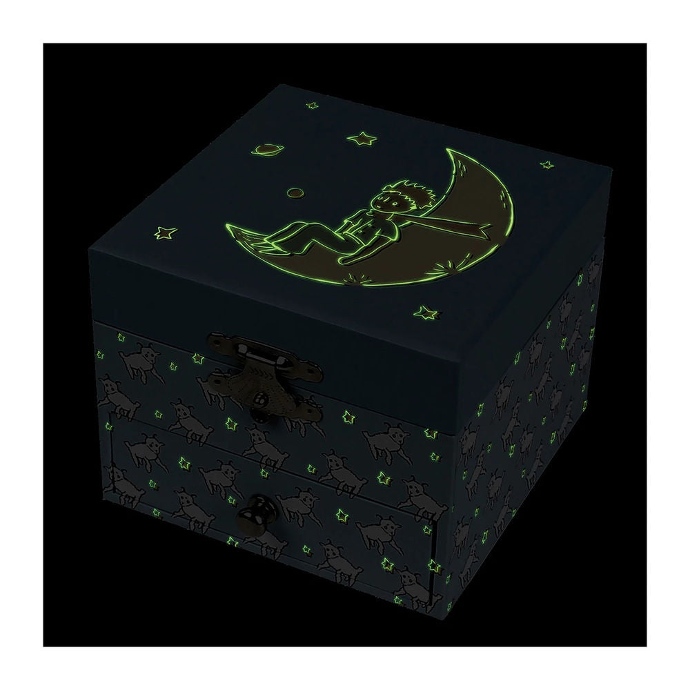 Trousselier Musikspieldose m. Schublade, Kleiner Prinz, nachtleuchtend