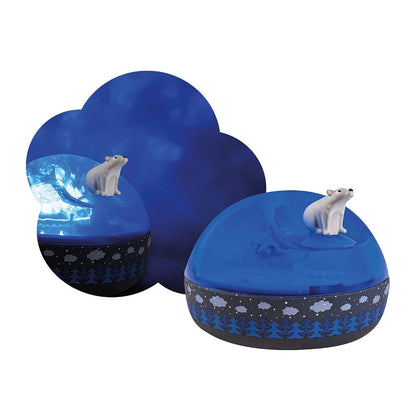 Trousselier Nachtlichtprojektor m. Musik, Bär auf der Bank