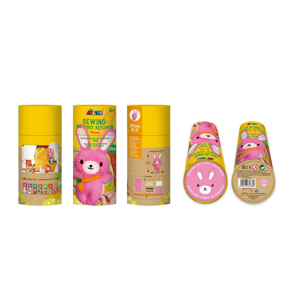 Porte-clés kit de couture, lapin