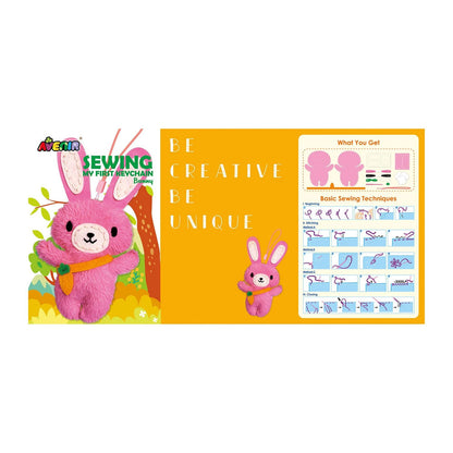 Porte-clés kit de couture, lapin