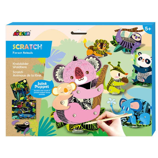 Avenir Scratch Jointed Puppet Forest Animals