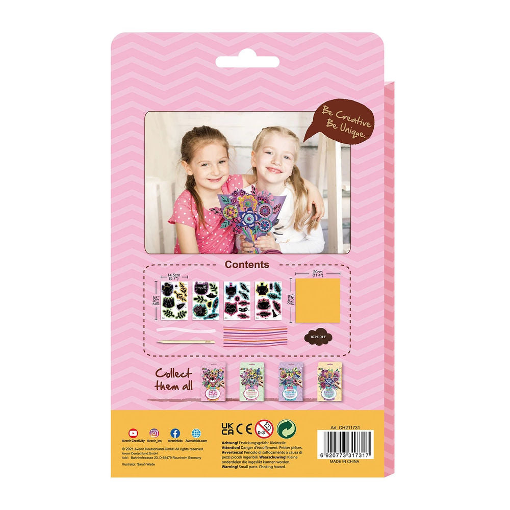 Avenir Kratzbilder Katzenstrauss