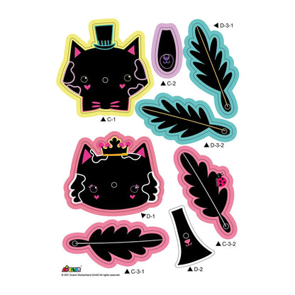 Avenir Kratzbilder Katzenstrauss