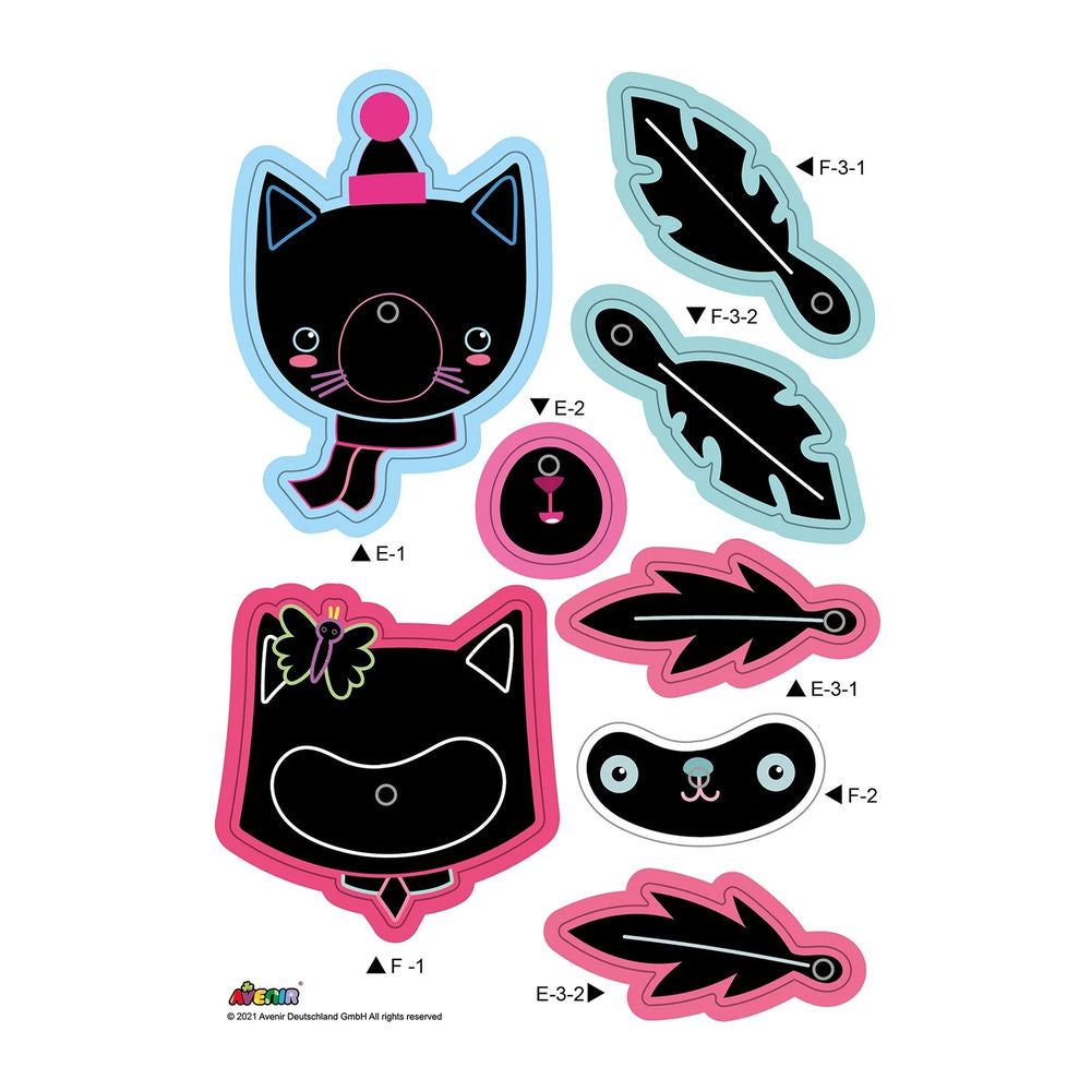 Avenir Kratzbilder Katzenstrauss