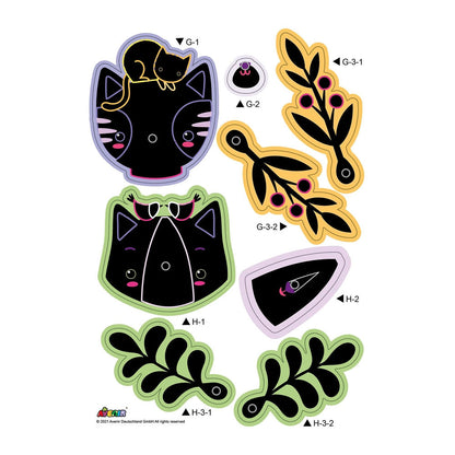 Avenir Kratzbilder Katzenstrauss