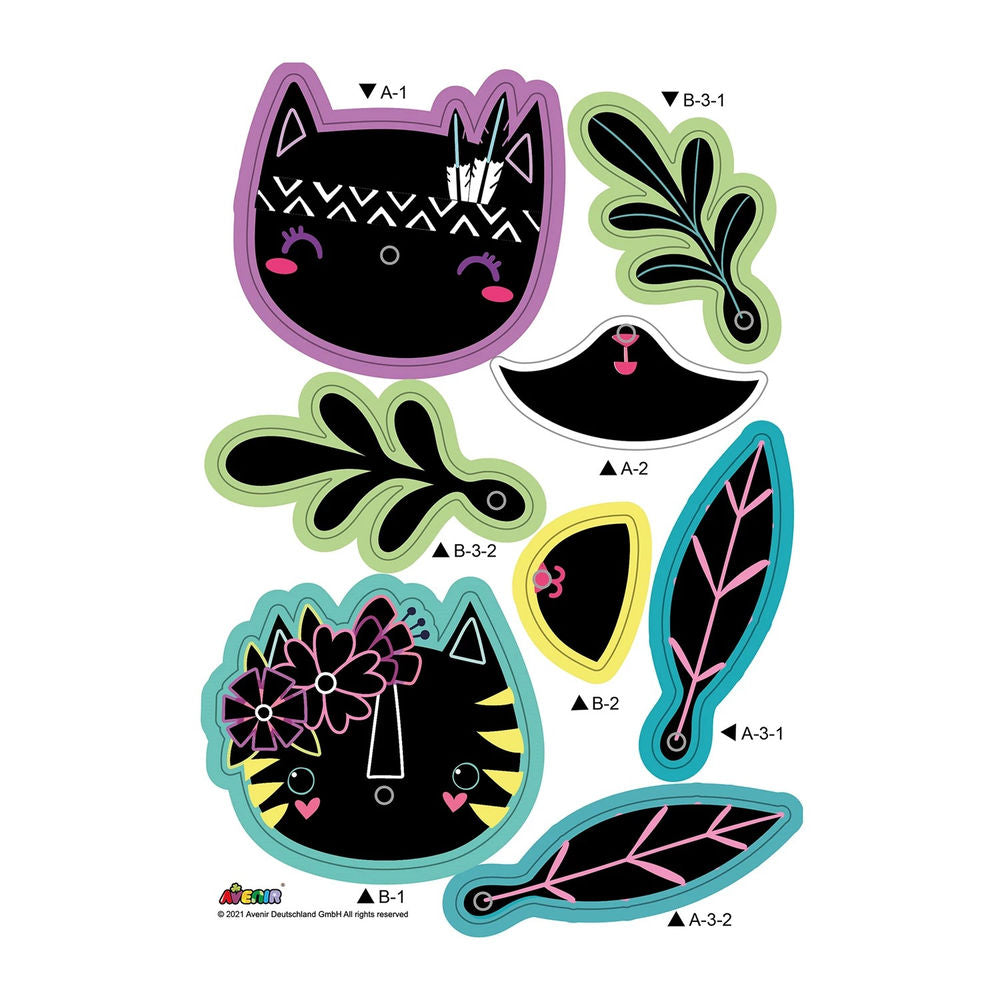 Avenir Kratzbilder Katzenstrauss