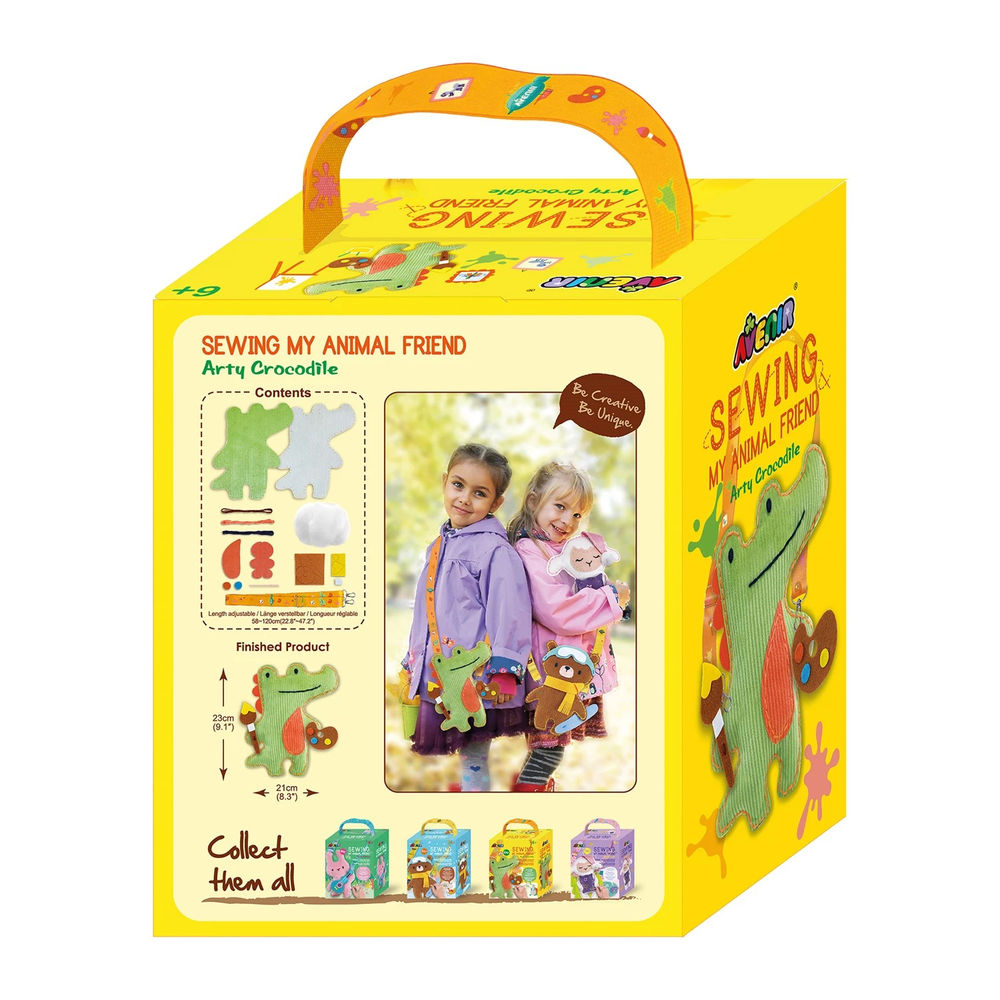 Avenir sewing kit crocodile shoulder bag