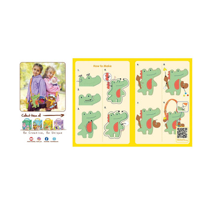 Avenir sewing kit crocodile shoulder bag