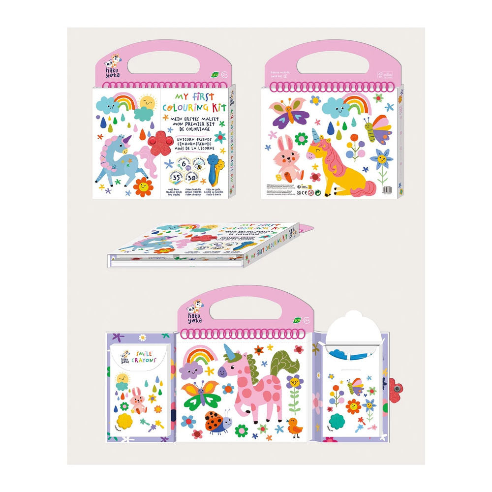 Erstes Wachsmalkreidenset Einhorn